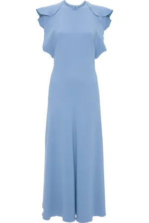 Victoria Beckham Vestido midi con manga corta