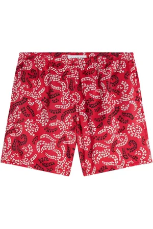 Lanvin Bañador con hojas estampadas