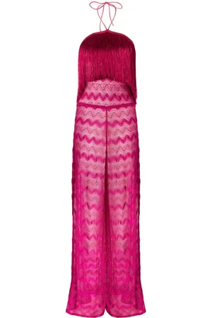 Missoni Mono largo de lamé con flecos