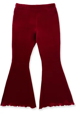 LA STUPENDERIA Pantalones acampanados con logo bordado