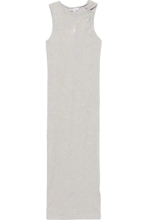 J.W.Anderson Vestido largo con logo bordado