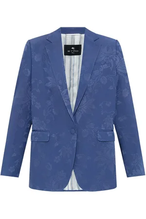 Etro Blazer con motivo floral en jacquard