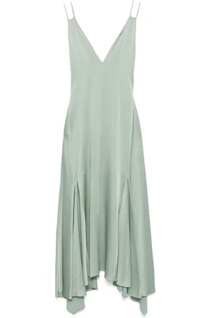 Lanvin Vestido midi con espalda descubierta