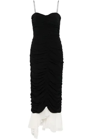 ROTATE Vestido midi con dos capas