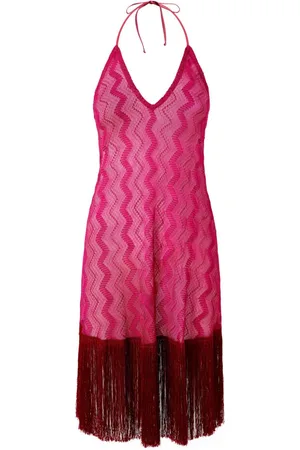 Missoni Vestido midi con flecos