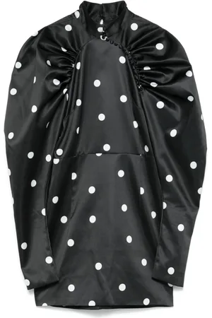 ROTATE Vestido corto con cuello redondo