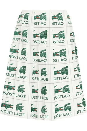 Lacoste Falda plisada bordada