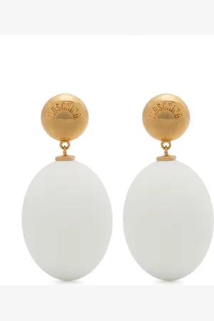Moschino Pendientes con colgante de huevo