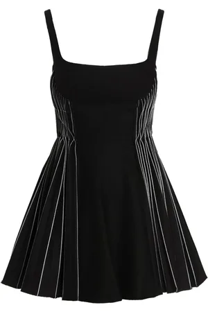 GIOVANNI BEDIN Vestido plisado de franela