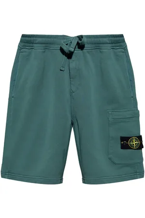 Stone Island Pantalones cortos de chándal con distintivo Compass