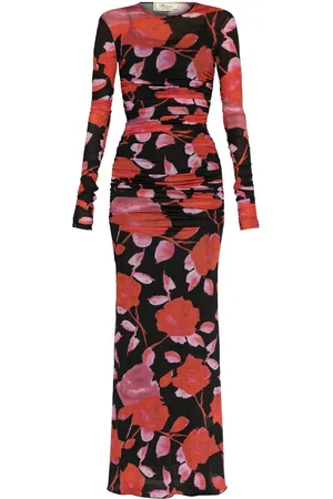 BLUMARINE Vestido largo con estampado floral