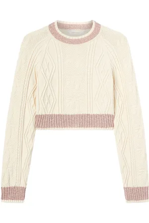 Palm Angels Jersey de punto de ochos con logo redondeado