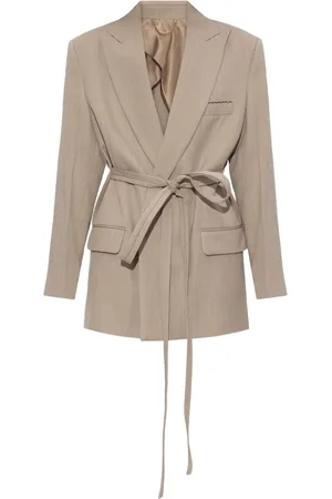 Victoria Beckham Blazer con cintura lazada