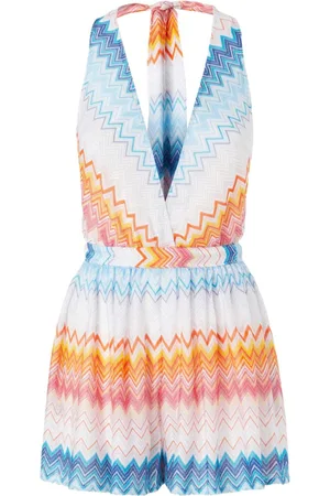 Missoni Mono corto de lamé con motivo en zigzag