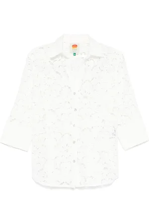 Farm Rio Camisa con bordado inglés