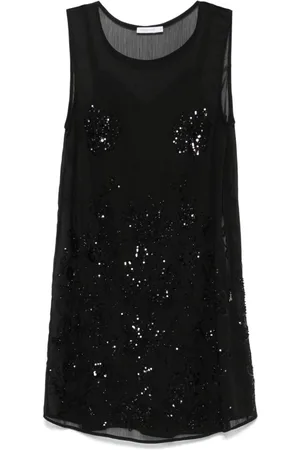 Patrizia Pepe Vestido corto con bordado floral
