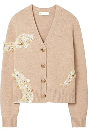 Tory Burch Cárdigan de lana con apliques