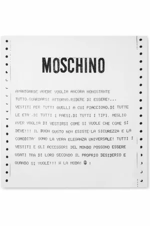 Moschino Fular con logo estampado