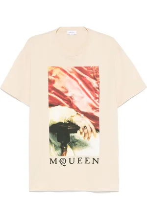 Alexander McQueen Camiseta con pintura estampada