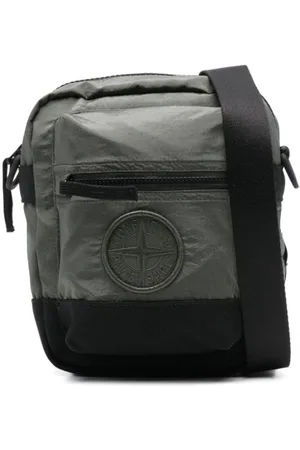 Stone Island Bolso messenger con logo bordado