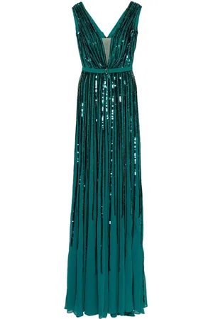 Saiid Kobeisy Vestido largo con lentejuelas