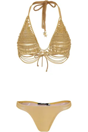 AMIR SLAMA Bikini con detalle de cadena