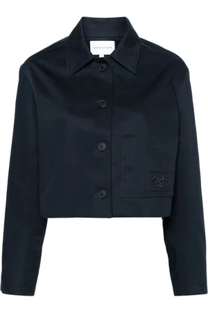 Maison Kitsuné Chaqueta corta con logo bordado