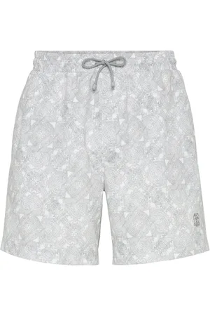 Brunello Cucinelli Bañador con estampado de cachemira