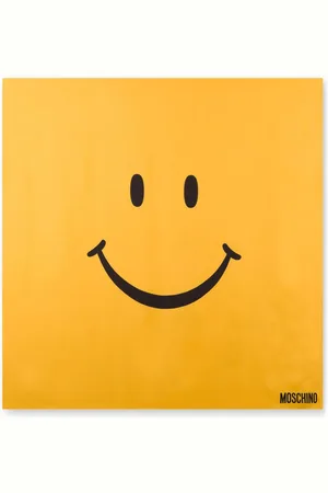 Moschino Fular con smiley estampado