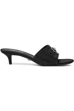 VERSACE Mules Alia Medusa con tacón de 45 mm