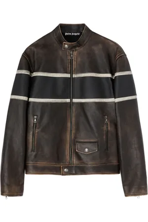 Palm Angels Chaqueta biker Crystal Pin-Up