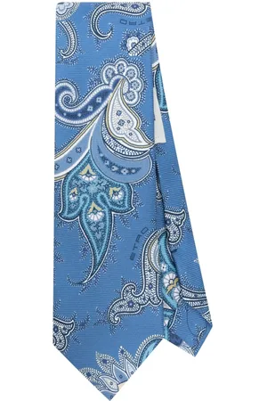 Etro Corbata con estampado de cachemira