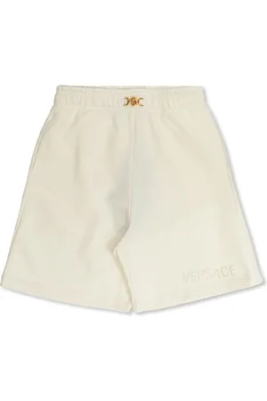 VERSACE Pantalones cortos de chándal con bordado Sangallo