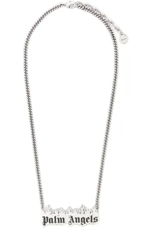 Palm Angels Collar con logo Burning