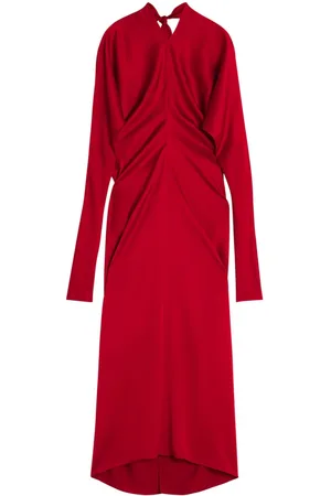Lanvin Vestido largo fruncido