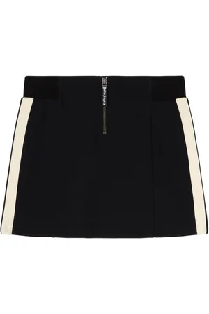 Palm Angels Falda corta con rayas laterales