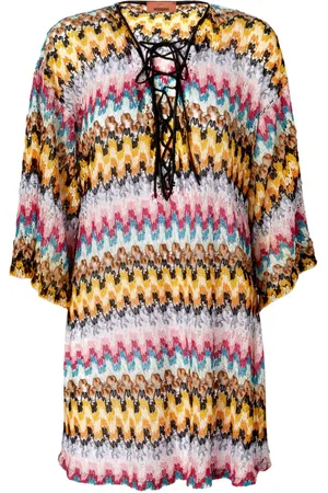 Missoni Pareo con motivo en zigzag