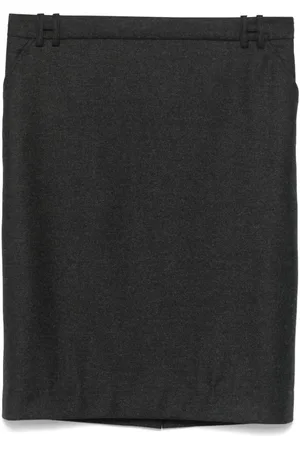 Hermès Falda corta con efecto de melange 2010