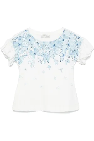 MONNALISA Camiseta con mariposa estampada