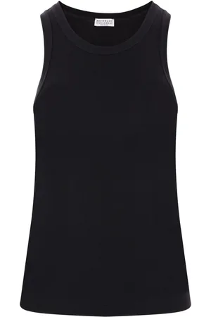 Brunello Cucinelli Top sin mangas con cadena Monili