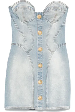 Balmain Vestido corto vaquero