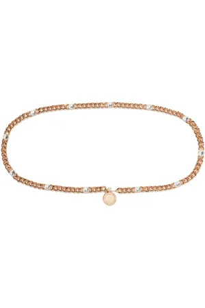 Stella McCartney Cinturón de cadena con detalles de cristal