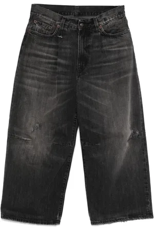 R13 Vaqueros anchos estilo capri