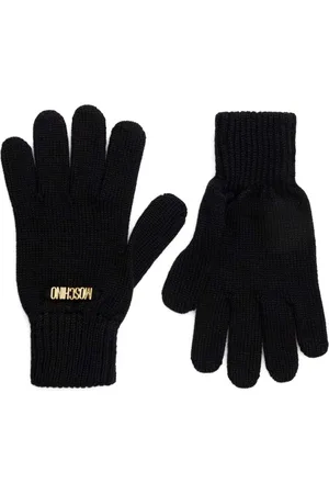 Moschino Guantes con letras del logo