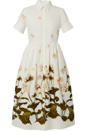 Erdem Vestido midi de manga corta