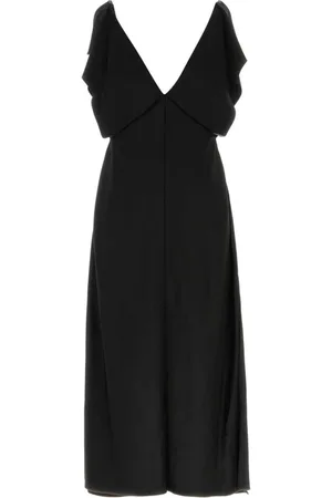 Jil Sander Vestido largo con cuello en V