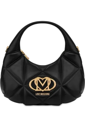 Moschino Bolso de hombro con placa del logo