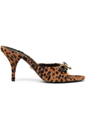 VERSACE Mules Opera Bow con tacón de 85 mm