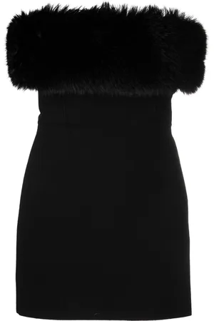 Saint Laurent Vestido con ribete