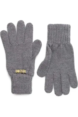 Moschino Guantes con letras del logo